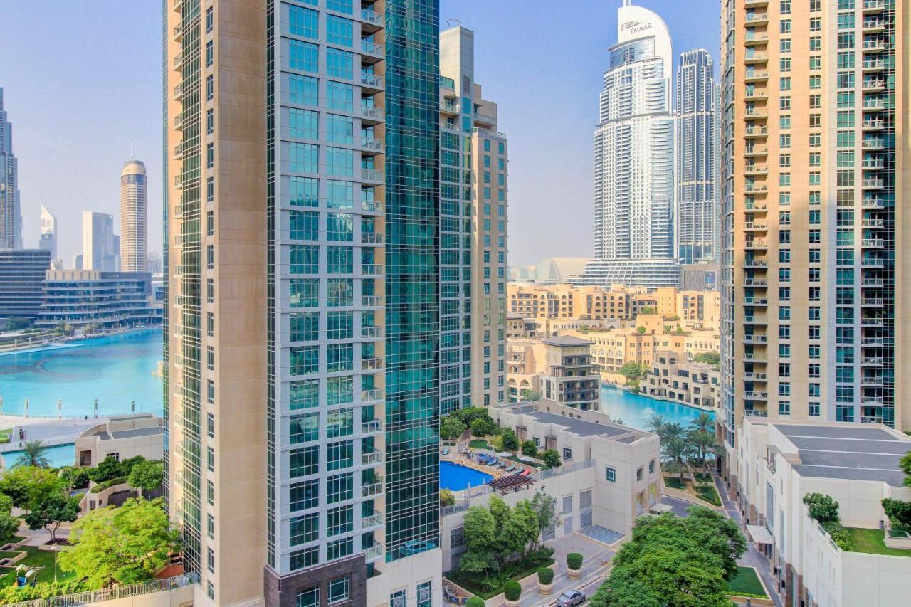 Durrani Homes - Luxurious Studio Near Dubai Mall With Pool View Exterior foto